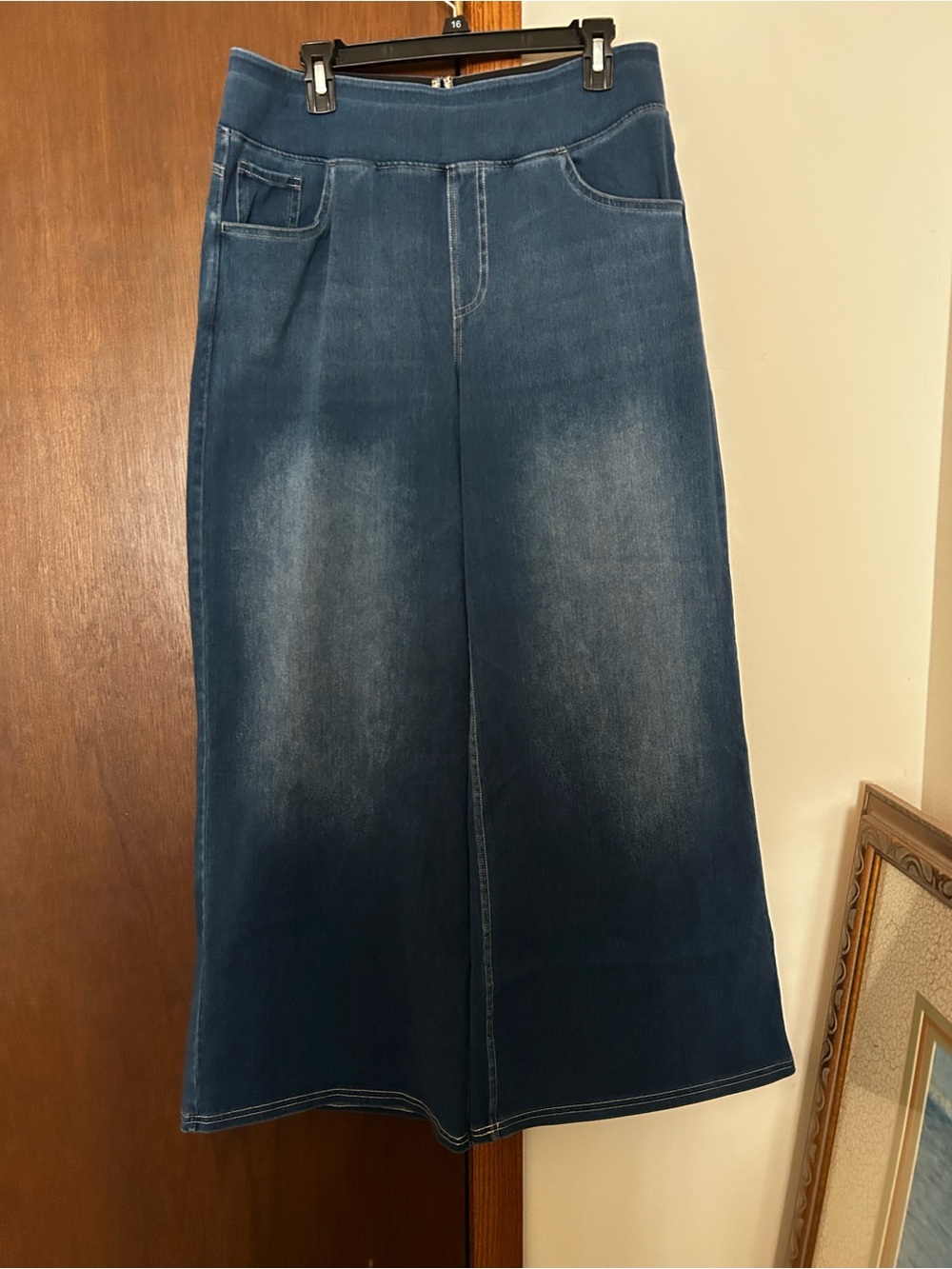 Halara wide Leg Dark Blue Denim soft jean pants